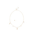 Delicate Necklace and Drop Earring Jewelry Set in Two Tones view 5