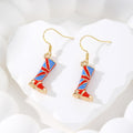Gold Enamel UK Guard Boot Heel Sneaker Earrings 5 Styles view 4