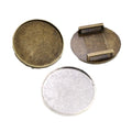 Round Metal Bracelet Tray Links in Two Antique Finishes view 5