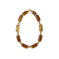 Rectangular Bead Necklace in Three Neutral Color Options view 5