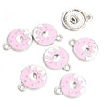 Enamel-Look Gold Silver Donut Alloy Charms in 12 Styles view 8