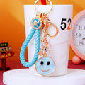 Crystal Smiley Keychains with Fortune Cords and Loose Heart Loops view 3