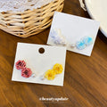 Rose Flower Stud Earring Sets With Pearl Style Six Piece view 3