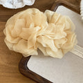 Mesh Organza Flower Hair Comb Pins Three Soft Colors view 6