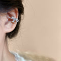 Silver Tone Crystal Horse Ear Cuffs For Left And Right Ear view 6