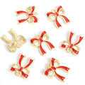 Enamel Ribbon Bow Jewelry Components For DIY Earrings And Bracelets Charms view 6