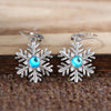 Blue Center Snowflake Drop