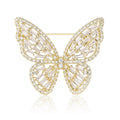 Baguette Crystal Butterfly Brooch Eight Color Options view 5