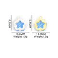 Textured Flower Cluster Metal Charms, 12 Colorways view 2