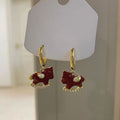Red Horse Motif Stud And Drop Earrings Assortment Matching Jewelry Pair view 10