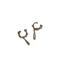 Silver Crystal Hoop Teardrop Ear Cuffs Fashion Jewelry Accessory view 5