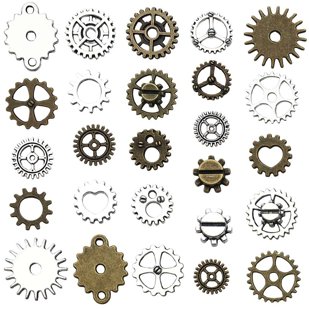 Vintage Zinc Alloy Hollow Charm Pendants