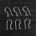 Simple Fishhook Earring Wires with Ball and Loop in Five Finishes view 2