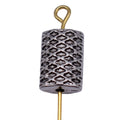 Lattice Rectangle Bead In Antique Silver For Jewelry Making view 4