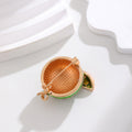 Watermelon Enamel Metal Brooch Pin for Jackets and Lapels view 4