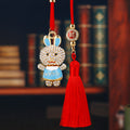 Jeweled Happy Rabbit Vehicle Hanging Ornaments in Four Colors and Cord Only Option view 3