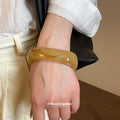 Resin Geometric Irregular Wide Bangle Bracelets Multi Color view 3