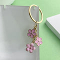 Rose, Sunflower and Blossom Charm Keychains Featuring Pink Flower Across 18 Variations view 3