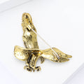 Spreading Eagle Brooch Antique Metal Bird Accent Pin view 4