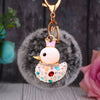 White-Duck Frosted-Pom