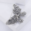 Openwork Rhinestone Butterfly Brooch Pear Center Four Colors view 4