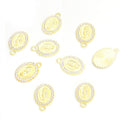 Crystal Virgin Mary Medal Jewelry Components For DIY Earrings And Bracelets Charms view 3