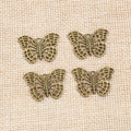 Antique Bronze Openwork Butterfly Alloy Charm Pendant view 2