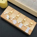 Dog and Bone Enamel Clasp Keychains in 16 Playful Designs view 4