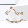 Enamel Rocking Horse Brooch for Jackets Scarves and Coats view 4