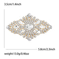 Crystal Marquise Oval Brooch Gold or Silver Court Style view 6