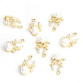 Pearl-Look Silver Gold Reindeer Pearl-look And Alloy Charms in 2 Styles view 6