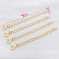 Eight Charm Metal Extension Chains in Three Finishes Jewelry Findings view 10