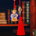 Twin Fish Fortune Pouch Vehicle Hanging Ornaments in Five Colors and Cord Only Option view 2