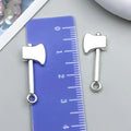Antique Silver Zinc Alloy Axe Tool charm pendant for DIY bracelet necklace keychain