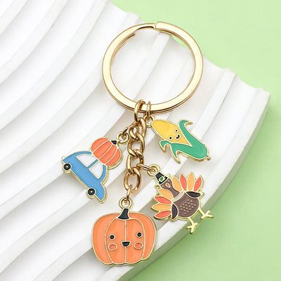 Image 1 showing a key chain with three different colored birds.