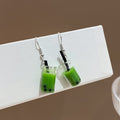 Seven Color Mini Bubble Tea Cup Dangle Hook Earrings view 7