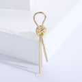 Slender Knot Brooch In 2 Styles With Polished Metal Details view 7
