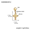 Gold Stainless Steel Religious Charm Necklace Pendants view 6
