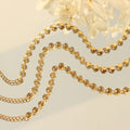 Coin Disc Station Bracelet Gold Steel Rose Gold Metal view 1