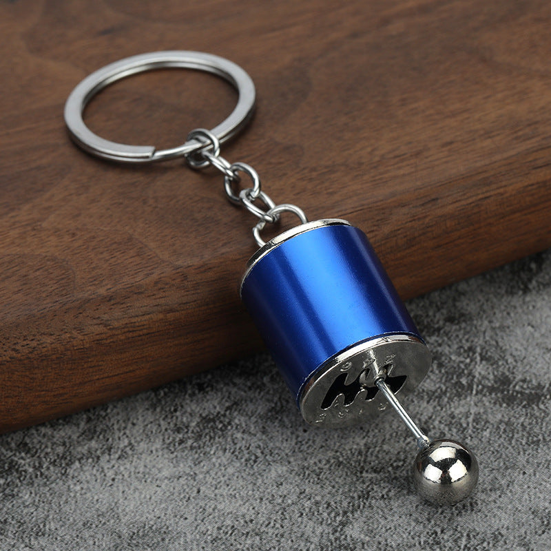 Manual Gear Shift Model Metal Keychain Stress Relief Toy Charm
