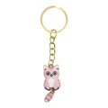 Cartoon Cat Keychain Gold Ring Chain Swinging Tail Charm view 9