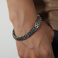 Watch Band Style Link Bracelet Gold Steel Or Black 20cm view 11