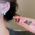 Fruit Apple Citrus And Enamel Bow Multi Pair Stud Sets view 4