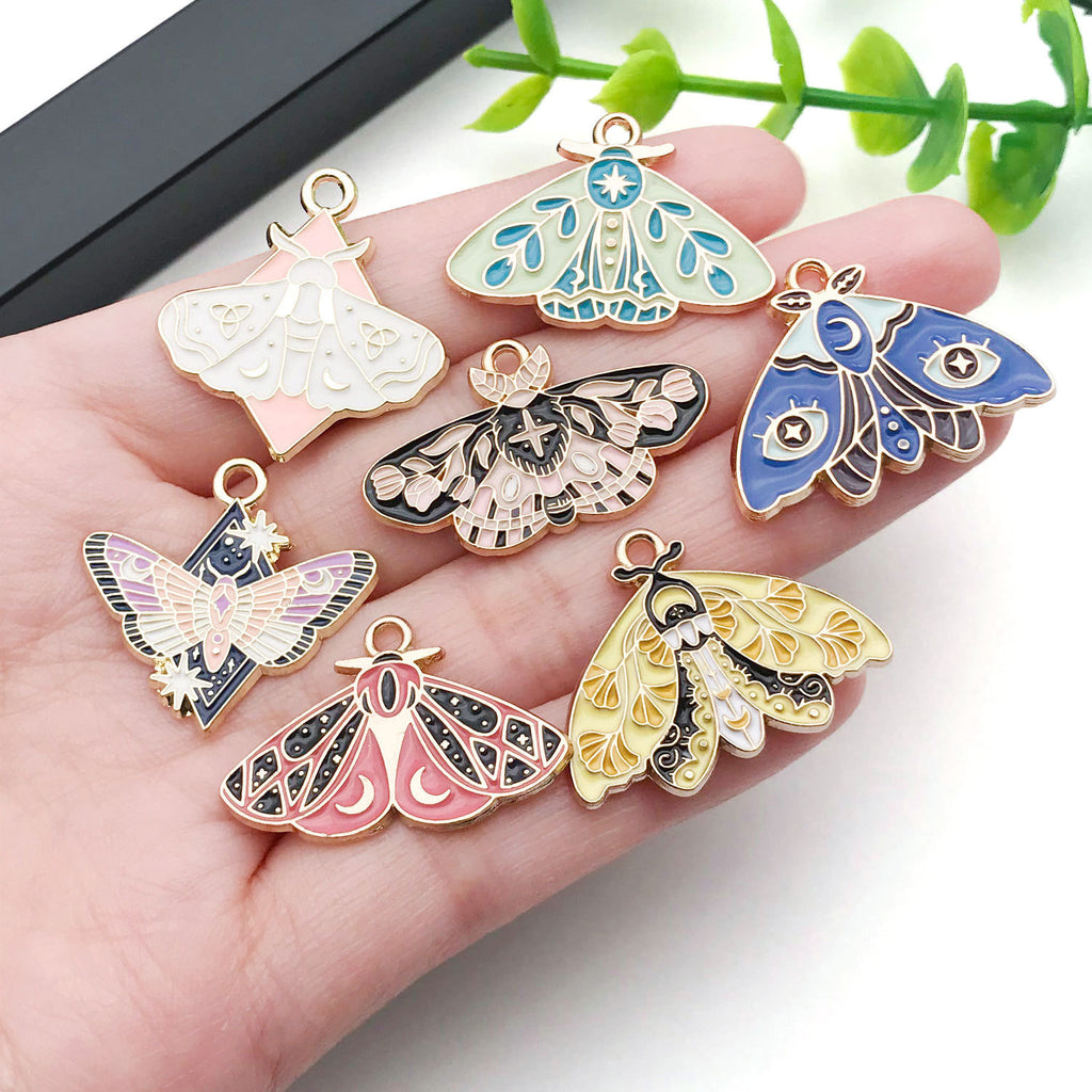 Zinc Alloy Butterfly Insect Animal charm pendant for DIY earring necklace keychain