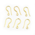 Simple Fishhook Earring Wires with Ball and Loop in Five Finishes view 4