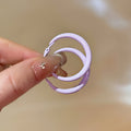 Pastel Coated Hoop Earrings in Seven Size and Color Options view 10