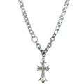 Metallic Cross Metal Charms for Jewelry and Craft Projects view 2