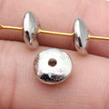 Smooth Wheel Spacer Beads in Four Metal Tone Finishes view 6