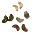Chunky Curved Resin Stud Earrings In Three Colors Statement Jewelry view 5