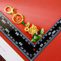 Illuminated Rabbit Keychains With Red or Green Floral Bead Tassels view 4
